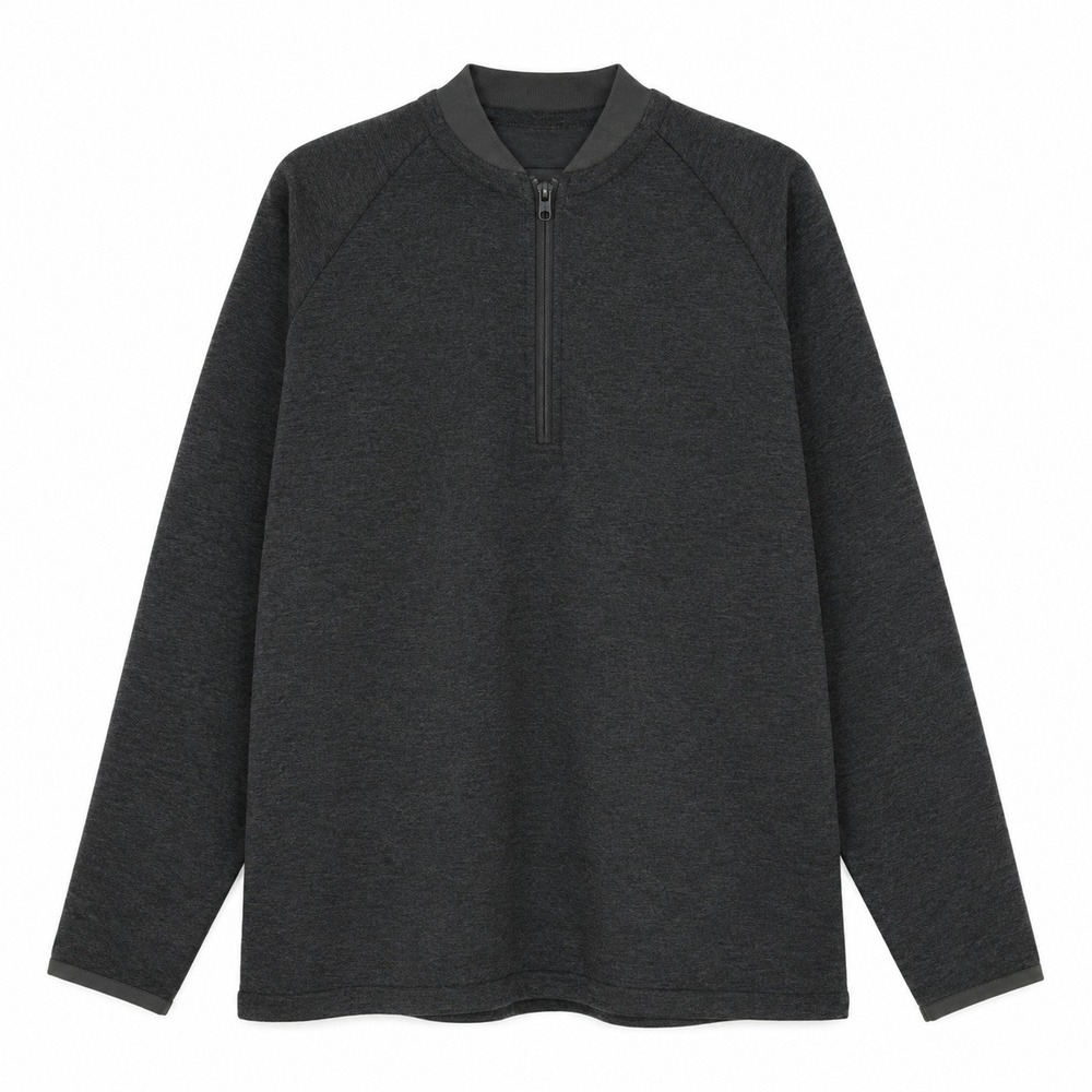 Adidas Sweater Mens 2XL Adi Club Sweat Gray  Long Sleeve 1/4 Zip Pullover NWT